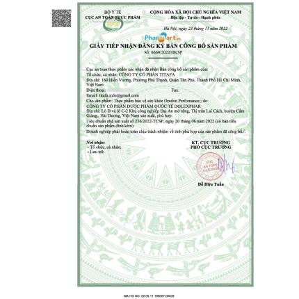 Oredon Perfomance CTCP Dược Phẩm Sunuri