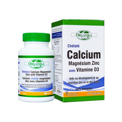 Organika Chelated Calcium Magnesium Zinc With Vitamin D3 (Hộp 60 Viên)