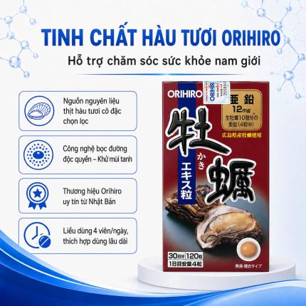 Orihiro Tinh chất h&agrave;u tươi (120 vi&ecirc;n) - Tăng cường sinh lực ph&aacute;i mạnh