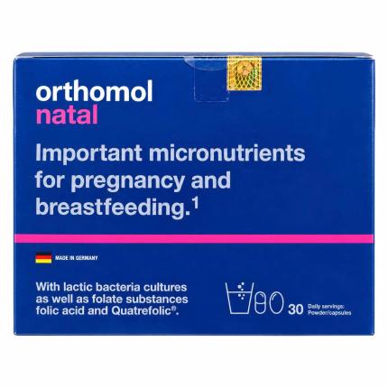 Orthomol Natal (Hộp 30 gói) - Hỗ trợ thai kỳ khỏe mạnh
