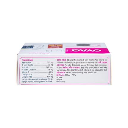OVAQ Plus - Bổ sung dinh dưỡng trước mang thai hộp 30 viên