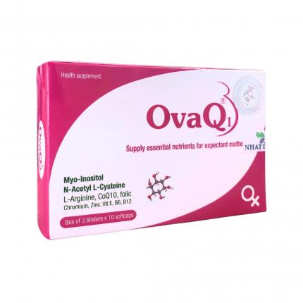 OvaQ1 - Hỗ trợ tăng khả năng mang thai hộp 30 viên