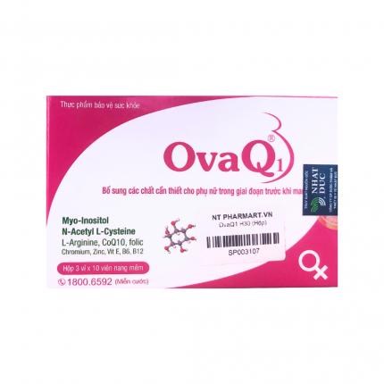 OvaQ1 - Hỗ trợ tăng khả năng mang thai hộp 30 viên