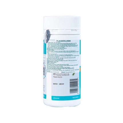 Viên uống Placenta 25,000 Plus Grape Seed hỗ trợ chống oxy hóa, làm đẹp da