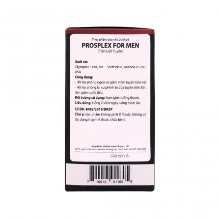 Prosplex For Men - Hỗ trợ tiền liệt tuyến hộp 30 viên
