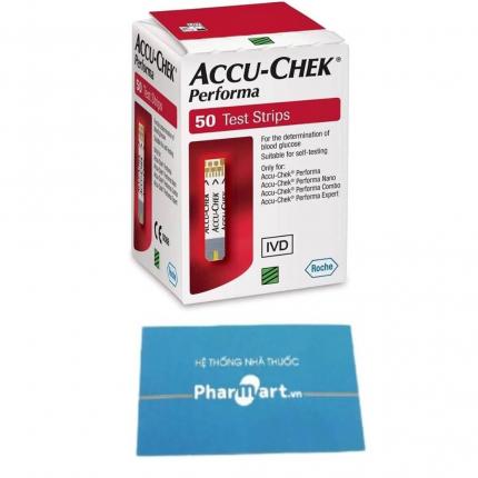 Hộp 25 que thử accu check perfomar tại nhà thuốc pharmart