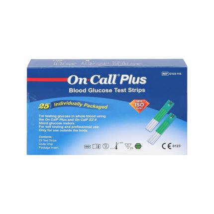 Que thử đường huyết On Call Plus (Hộp 25 que)