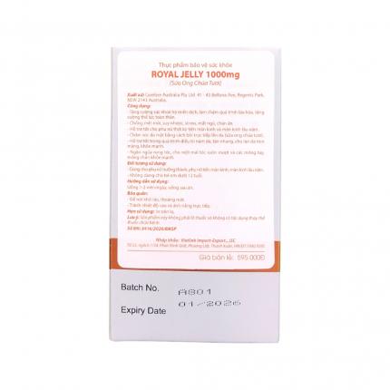 Royal Jelly Careline - Sữa ong chúa tươi hộp 100 viên