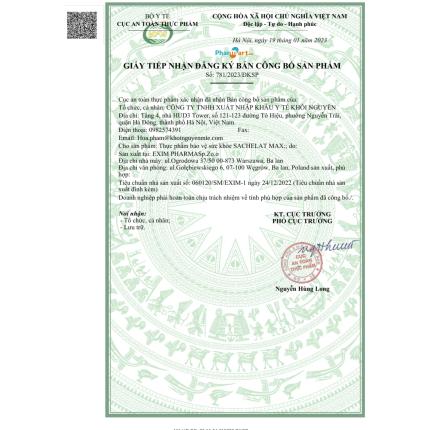Exim Pharma Sachelat Max Haliphar