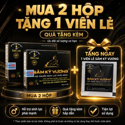 Sâm Kỳ Vương - Giải pháp hỗ trợ sinh lý nam
