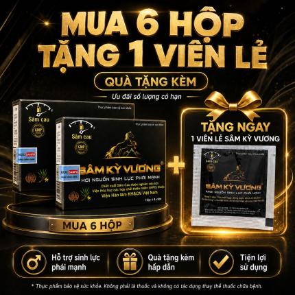 Sâm Kỳ Vương - Giải pháp hỗ trợ sinh lý nam