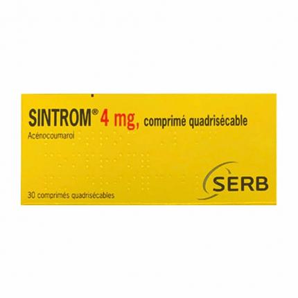 Sintrom 4mg - Chống đông máu, ngăn chặn tắc nghẽn mạch máu