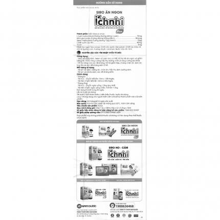 Hướng dẫn sử dụng Siro Ăn ngon Ích Nhi
