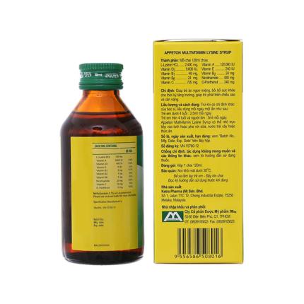 Siro Appeton Multivitamin Lysine Giúp Trẻ ăn Ngon Miệng, Bồi Bổ Sức Khỏe (3)