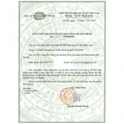 Giấy chứng nhận đăng ký công bố sản phẩm