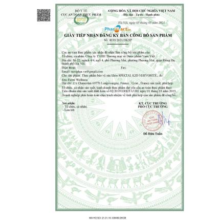 Special Kid Nervosite CT TNHH Thương Mại Và Dược Phẩm Nam Việt