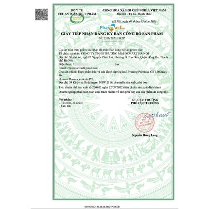 SpringLeaf Evening Primrose Oil 1000mg Pharmadi