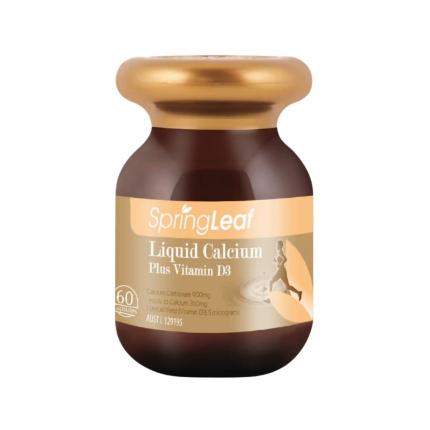 SpringLeaf Liquid Calcium Plus Vitamin D3 (60 Viên)
