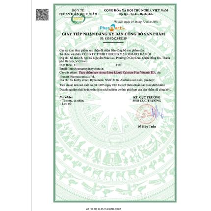 SpringLeaf Liquid Calcium Plus Vitamin D3 Pharmadi