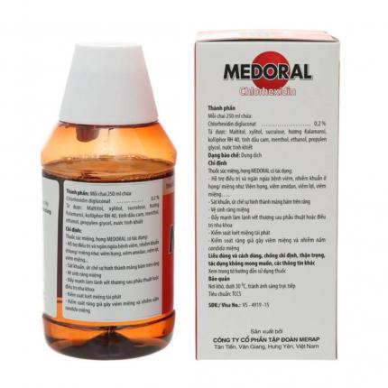 Thành phần của Súc miệng Medoral Chlorheixdin