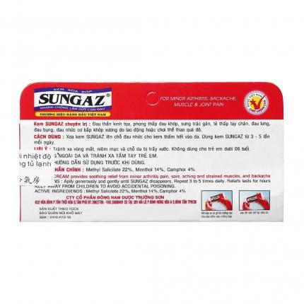 Sungaz - Hỗ trợ đau nhức xương khớp, đau mỏi