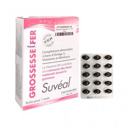 Suveal Grossesse Fer - Bổ sung 18 loại vitamin và khoáng chất cho bà bầu