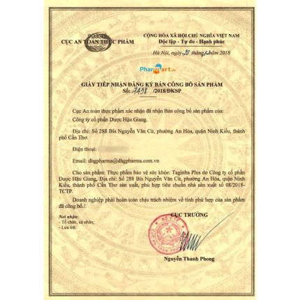 Taginba Plus CTCP Dược Hậu Giang