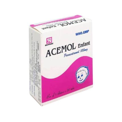 Acemol Enfant 100mg (100 Viên)
