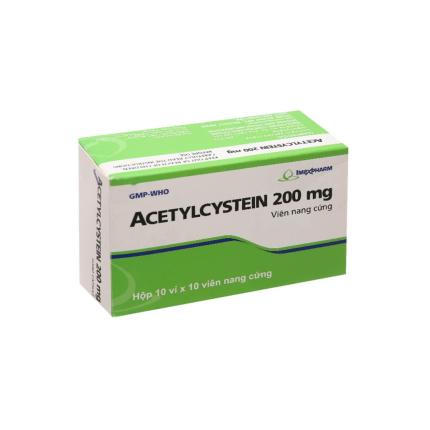 Acetylcystein 200mg Imexpharm 100 viên