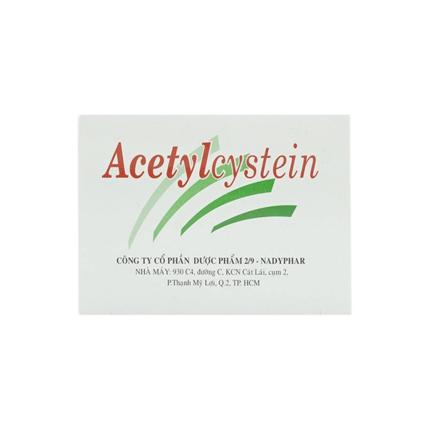 Thuốc Acetylcystein 200mg Nadyphar (100 viên)