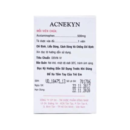 Thuốc Acnekyn 500mg (100 Viên)