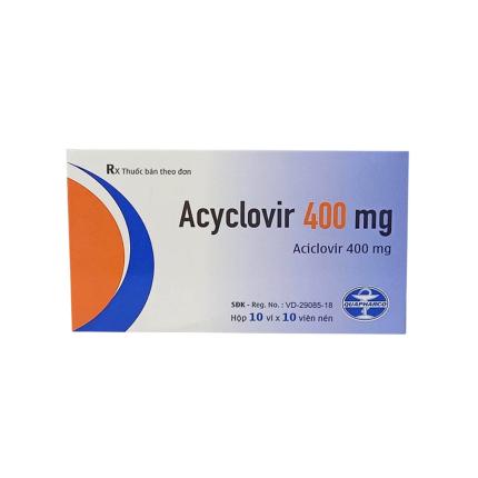 Thuốc Acyclovir Quapharco 400mg