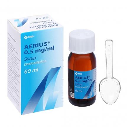 Aerius 0.5 mg/ml - Điều trị viêm mũi dị ứng, mề đay