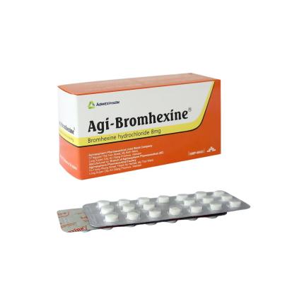 Thuốc Agi-Bromhexine 8mg - Điều trị rối loạn tiết dịch phế quản