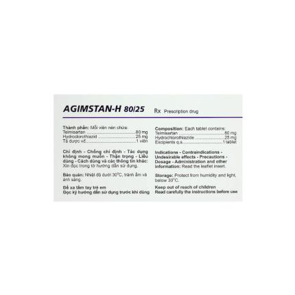 Thuốc Agimstan-H (80/25)