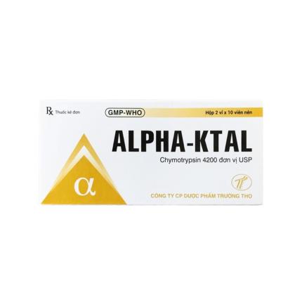 Thuốc Alpha-Ktal 4200 IU - Chống viêm, ngừa nhiễm trùng hộp 20 viên