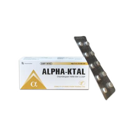 Thuốc Alpha-Ktal 4200 IU - Chống viêm, ngừa nhiễm trùng hộp 20 viên