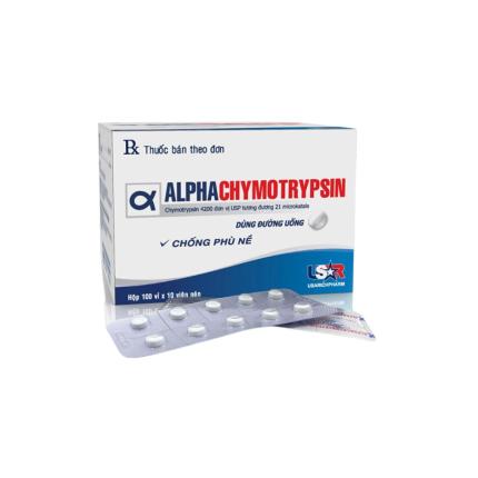 Thuốc Alphachymotrypsin Phong Phú 4200 IU