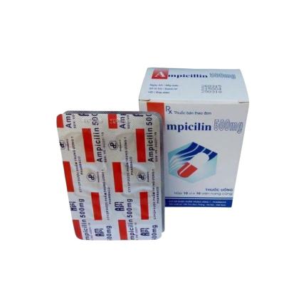 Thuốc Ampicilin 500mg Pharbaco