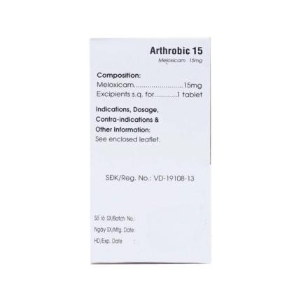 Thuốc Arthrobic (15mg) Điều Trị Viêm đau Xương Khớp, Viêm Khớp Dạng Thấp (3)