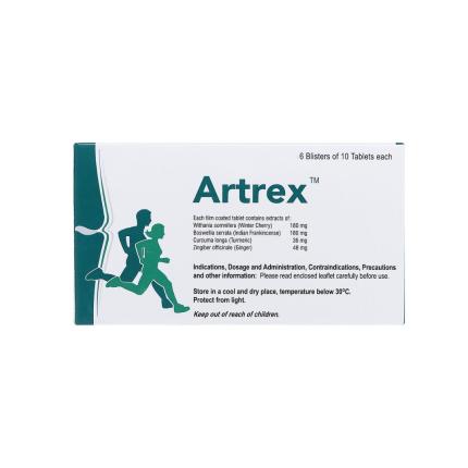 Thuốc Artrex - Trị viêm khớp dạng thấp, thoái hóa khớp hộp 60 viên