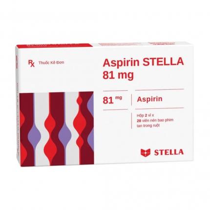 Thuốc Aspirin 100mg Stella Điều Trị Dự Phòng Nhồi Máu Cơ Tim