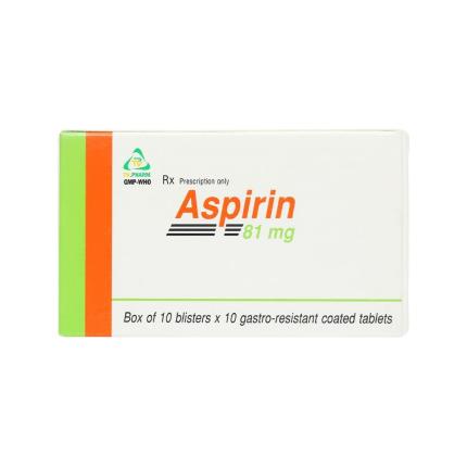 Thuốc Aspirin TV Pharm (81mg) Phòng Ngừa Nhồi Máu Cơ Tim, đột Quỵ (2)