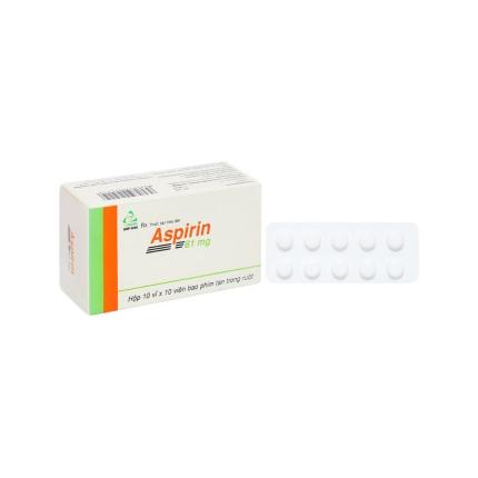 Thuốc Aspirin TV Pharm (81mg) Phòng Ngừa Nhồi Máu Cơ Tim, đột Quỵ