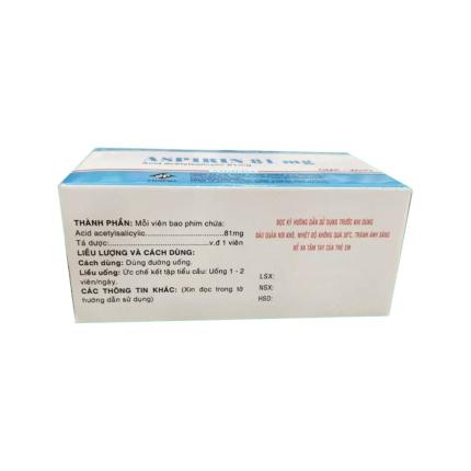 Thuốc Aspirin Vidipha (81mg) Phòng Ngừa Nhồi Máu Cơ Tim, đột Quỵ (3)