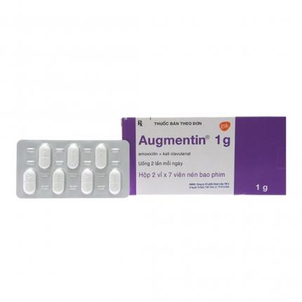 Thuốc Augmentin 1g Điều trị nhiễm khuẩn