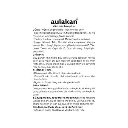 thuốc aulakan 40mg