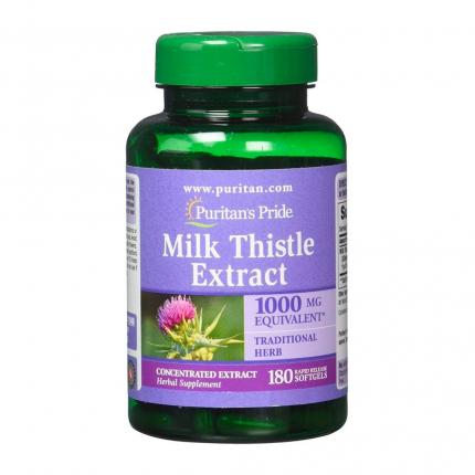 Thuốc bổ gan Milk Thistle Extract Puritan’s Pride 1000 mg 180 viên của Mỹ