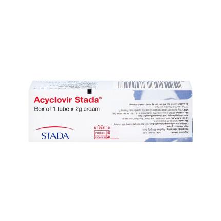 Thuốc bôi Acyclovir 50mg Stada - Điều trị nhiễm virus Herpes hộp 2g