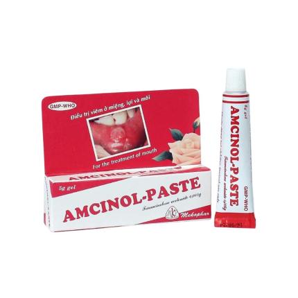 Thuốc bôi Amcinol-Paste 5mg - Điều trị viêm ở miệng, lợi và môi